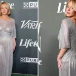 Sydney Sweeney Silver Dress