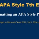 APA Title Page