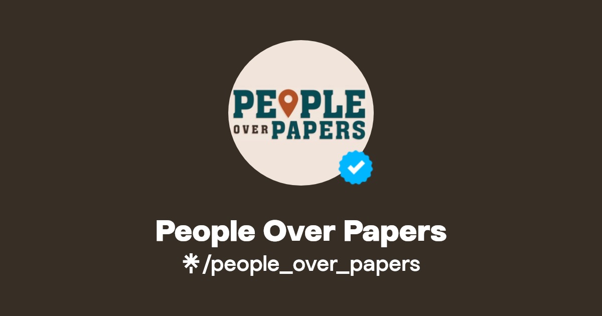 People Over Papers